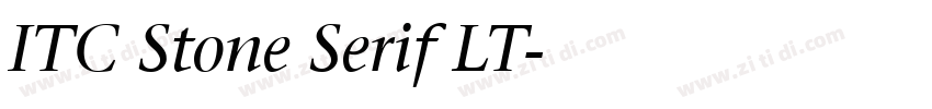ITC Stone Serif LT字体转换